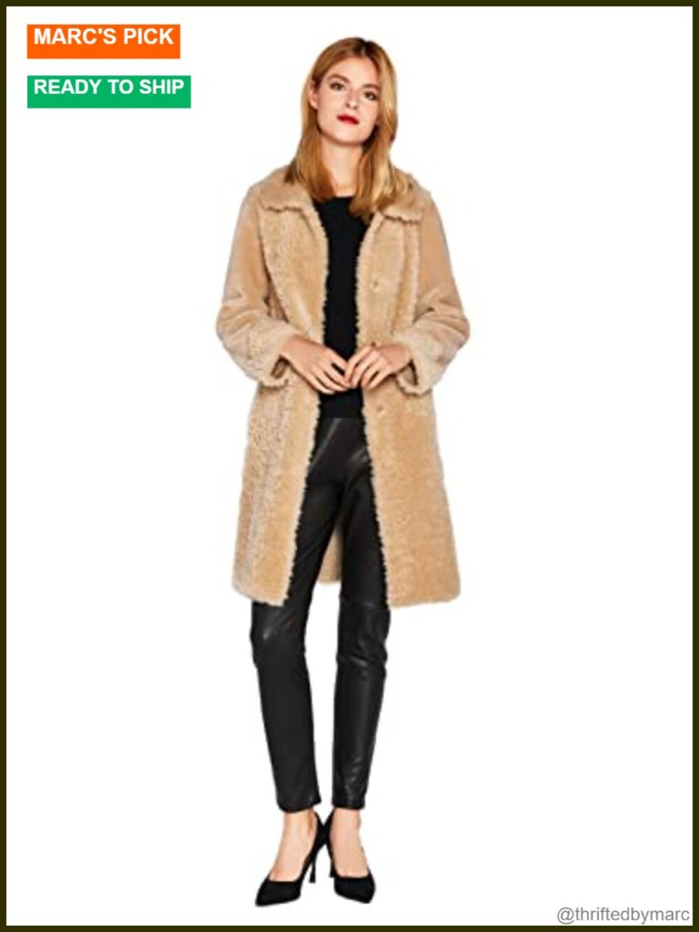 Wool Shearling Teddy Coat Winter Real Fur Long Trench Coat Overcoat